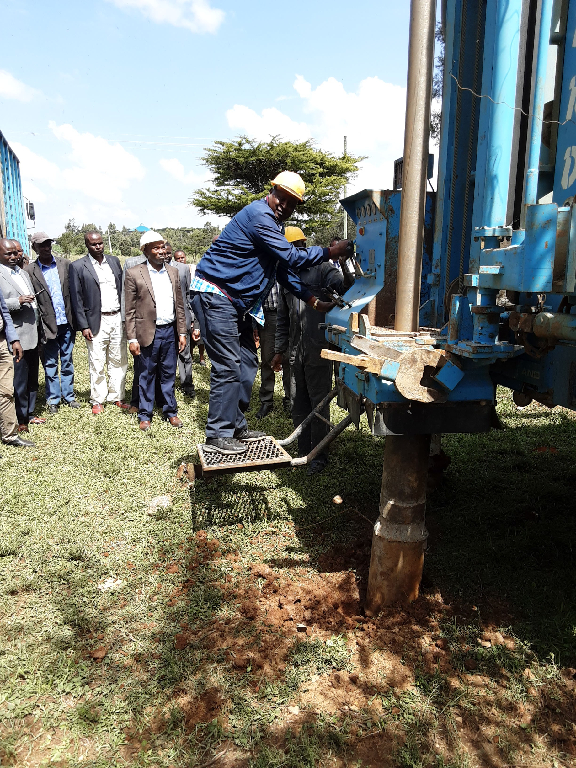 Chairman Tarakwo Dairies commisioning a borehole at Kapkoi Dispensary in May 2023 funded by Tarakwo Dairies as part of Corporate Social Responsibility to the community