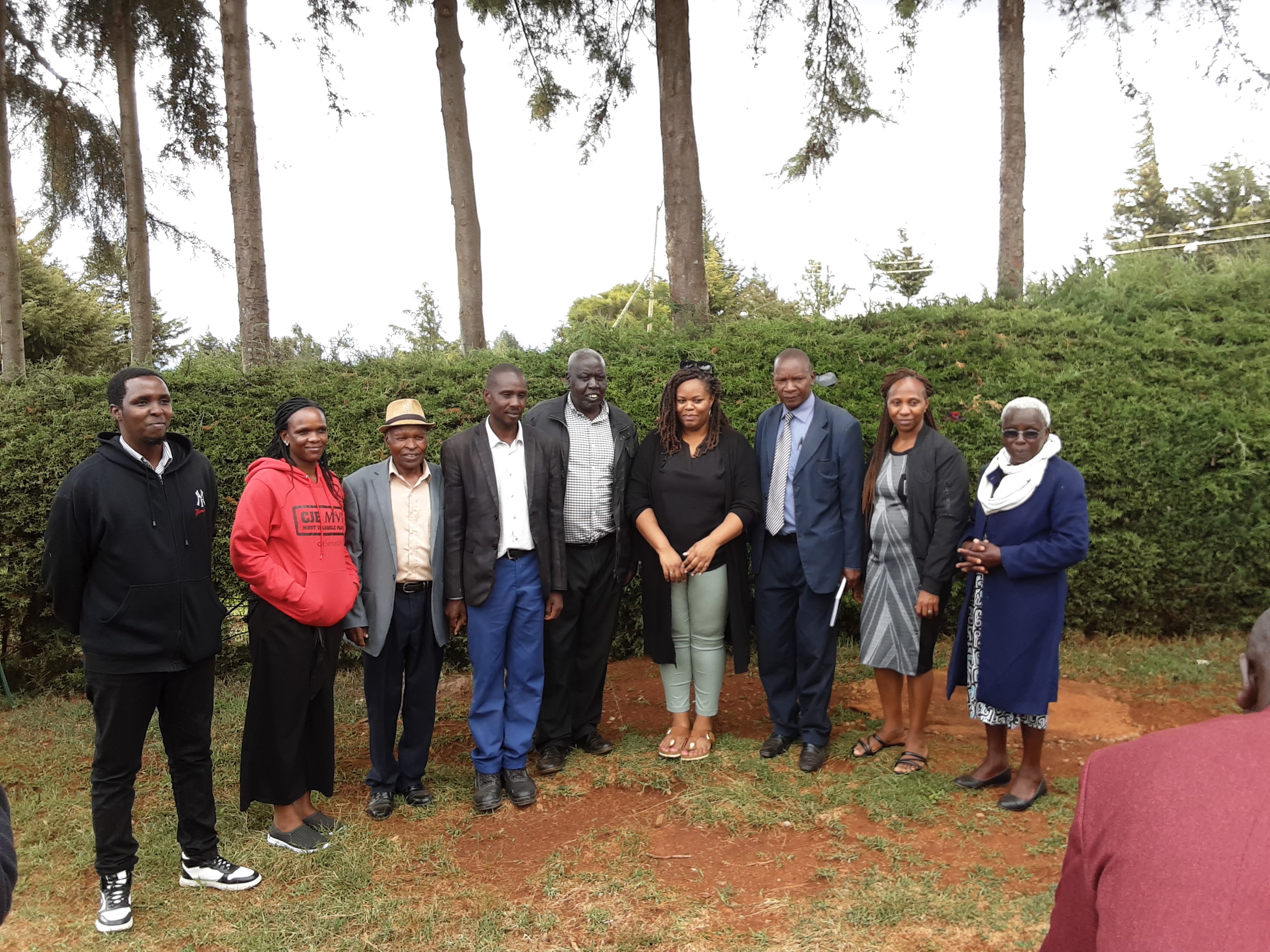 A section of Tarakwo Dairies management, board members and officials from CEZAM and USADF while on a visit to Tarakwo Dairies to assess progress of USADF funded projects